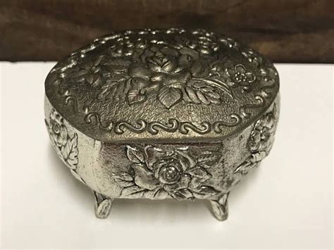 white rose metal trinket box|Amazon.com: Rose Trinket Box.